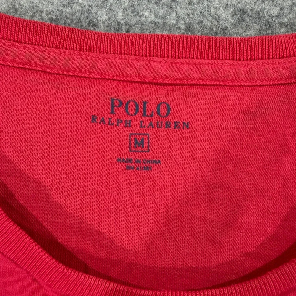 Polo Ralph Lauren Mens Medium Red Short Sleeve Crew Neck Pony Logo T-Shirt